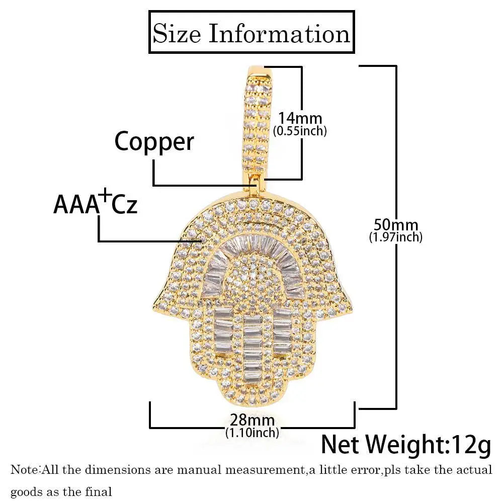 Colgante de mano con Circonitas Incrustadas