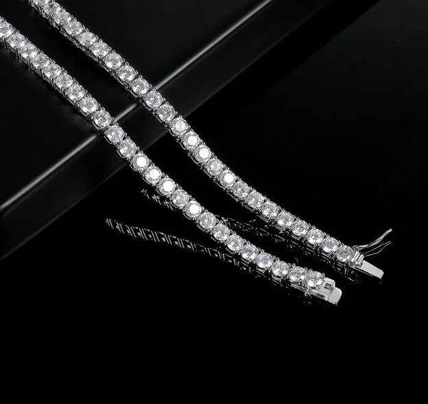 Collar de tipo tenis en Plata 925