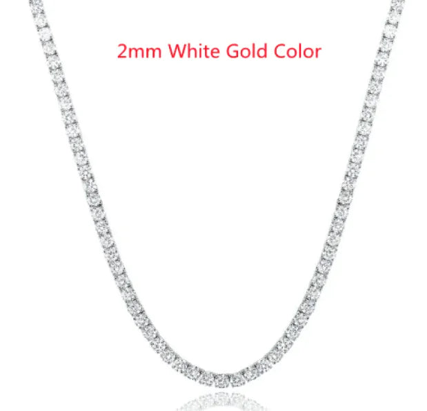 Collar de tipo tenis en Plata 925